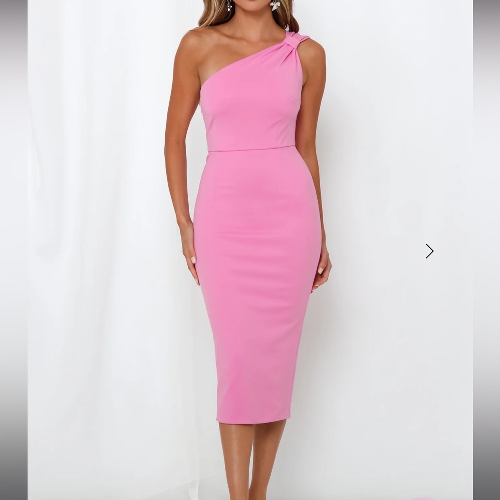 Hello Molly CUPID AND PSYCHE MIDI DRESS PINK